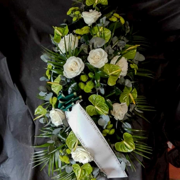 Palma grande variada 1 verde y blanco